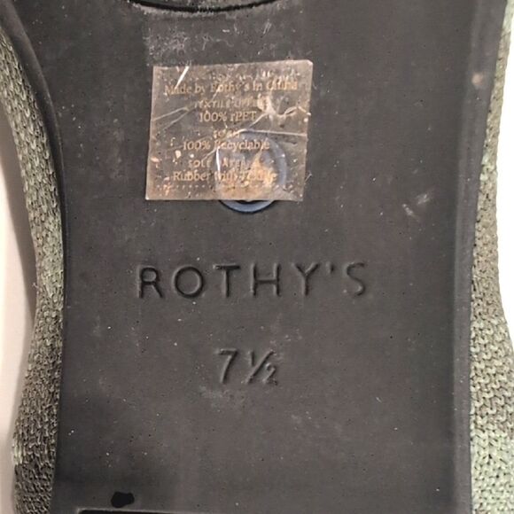 Rothy's The Loafer Olive Camo Slip On Flats Size 7.5 - Picture 7 of 10